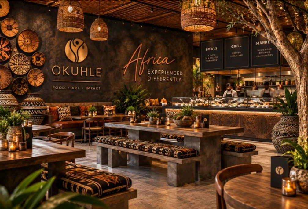 Okuhle restaurant concept from the source artwork