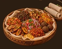 THE INJERA GATHERING source food artwork