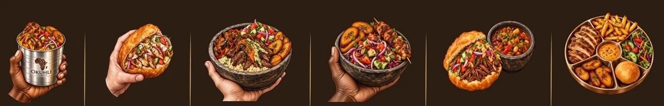 Source food artwork of the six culinary journeys