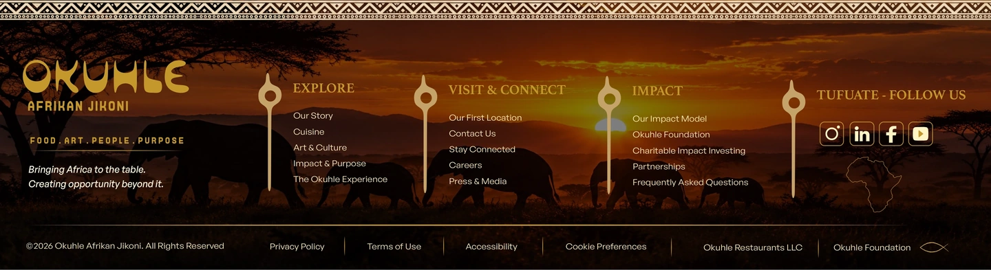 Okuhle footer navigation