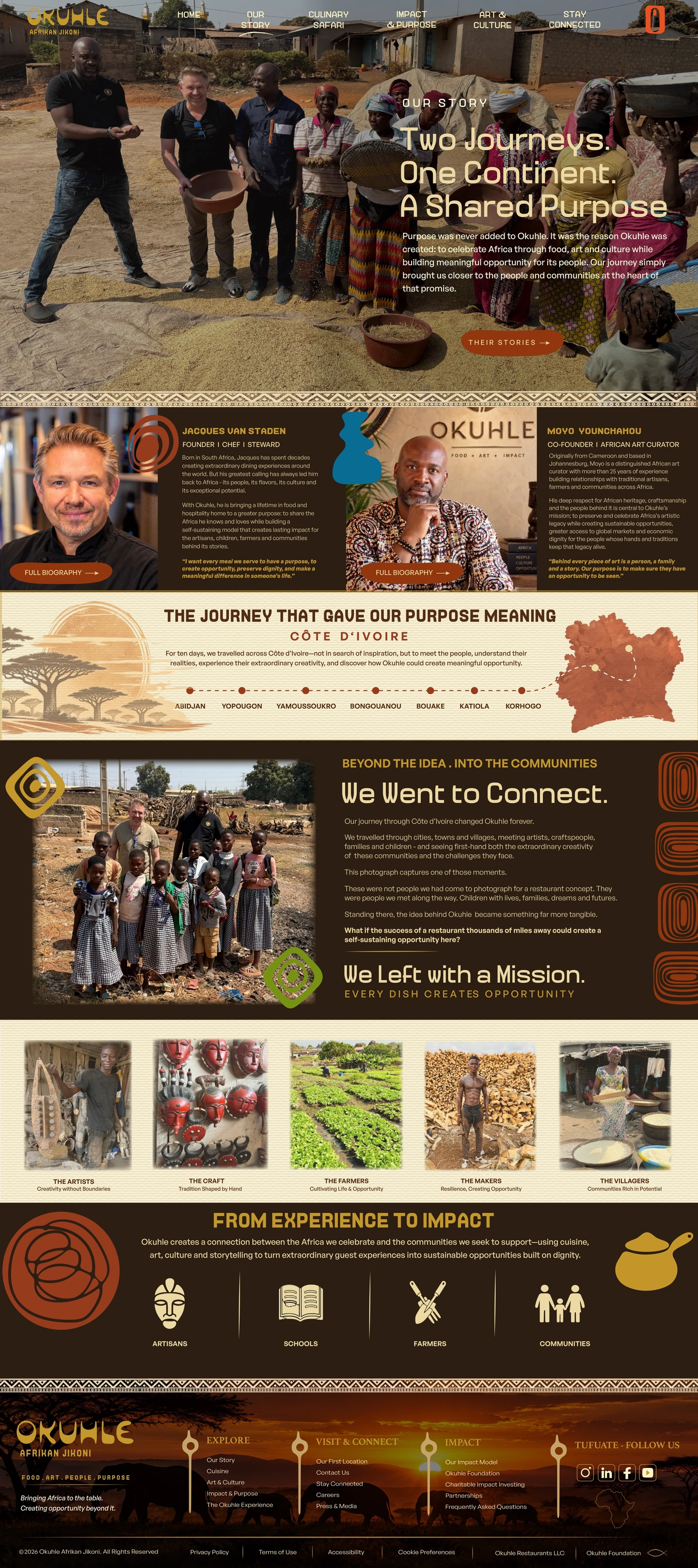 Our Story design, section 1